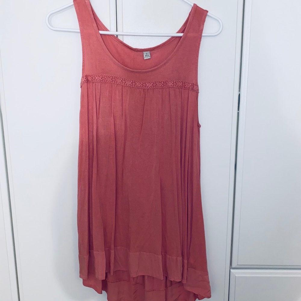 pink formal tank top